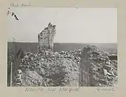 Ruines de l'église en 1918 (photo de l'armée)