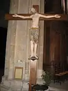 Un Christ en Croix, datant du XIIIe siècle