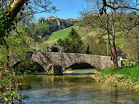 Le pont sur la Seille (vue amont).