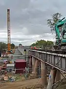 Nouveau pont ferroviaire en béton à  Wagga Wagga