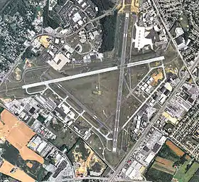 Vue aérienne de l'aéroport du comté de New Castle