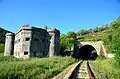 Tunnel ferroviaire et blockhaus abandonnés du Sud-Ouest de la chaîne du Khingan (chinois xīng'ān lǐng).