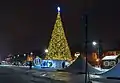 Sapin de Noël sur la place