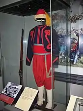 Uniforme du 5th New York Volunteer Infantry au musée national d'histoire américaine