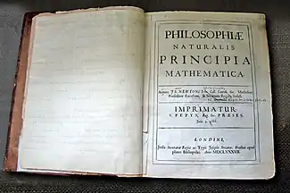 Principes mathématiques de la philosophie naturelle (Philosophiae naturalis principia mathematica) (l’œuvre de sa vie).