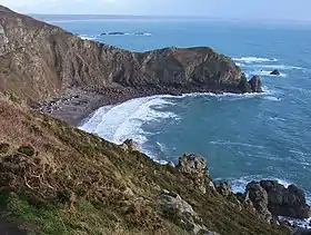 Vue du nez de Jobourg depuis le nez de Voidries.