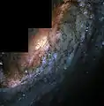 NGC 2903 par le télescope spatial Hubble. La barre de NGC 2903 est aussi visible sur cette image.