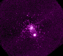 NGC 6752 en lumière ultraviolette par le télescope UIT (Ultraviolet Imaging Telescope)de.