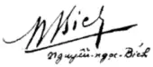 signature de Nguyen Ngoc Bich