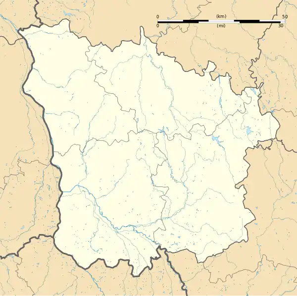 Voir sur la carte administrative de la Nièvre