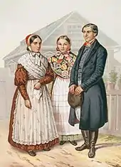 Famille de colons allemands en Russie, 1852