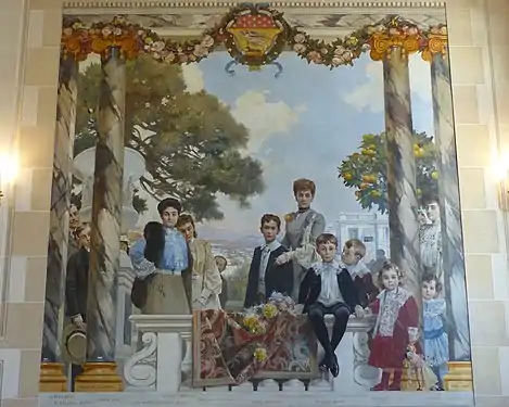 La Famille Masséna entourant la princesse d'Essling (1902-1903), Nice, musée Masséna.