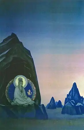 Nicholas Roerich. Agni Yoga. Diptyque. Partie gauche. 1928.