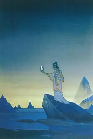 Nicholas Roerich. Agni Yoga. Diptyque. Partie droite. 1928.