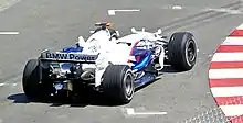 Photographie de l'arrière de la monoplace de Nick Heidfeld au Grand Prix de Monaco 2008