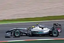 Photo de la Mercedes MGP W01 de Rosberg en Espagne