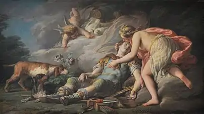 Adonis changé en Anémone (vers 1768), château de Versailles.