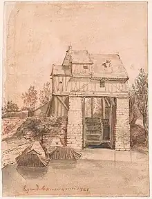 Le moulin des carrières à Charenton, situé au bas de la propriété de l'hôtel du Plessis-Bellière, N. Veughels, 1721.