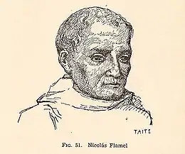 Nicolas Flamel - portrait du Nicolas Flamel (1893) d'Albert Poisson