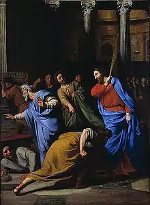 Le Christ chassant les marchands du temple (1682), musée d'art de Saint-Louis.