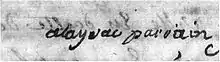 Signature sans pseudonyme sur un registre de baptême mariage et sépulture.