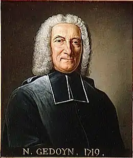 L'académicien Nicolas Gédoyn (1677-1744), professeur de rhétorique.