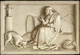 Philosophe cynique (1827) en collaboration avec Nicolas Gosse, Paris, musée du Louvre.