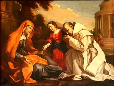 Nicolas Mignard, Sainte Anne, la Vierge et un chartreux, Villeneuve-lès-Avignon, musée Pierre-de-Luxembourg.