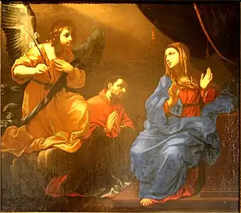 L'Annonciation et saint Charles Borromée, Villeneuve-lès-Avignon, musée Pierre-de-Luxembourg.