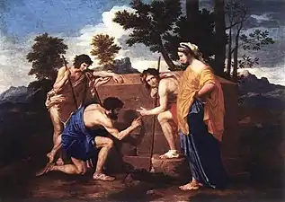 Seconde version de Les Bergers d'Arcadie de Nicolas Poussin en 1637