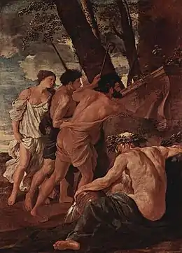 Et in Arcadia ego, Nicolas Poussin (première version).