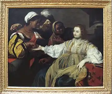 La Diseuse de bonne aventure (vers 1625), Paris, musée du Louvre.