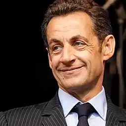 Nicolas Sarkozy,président français,photographié en 2008.