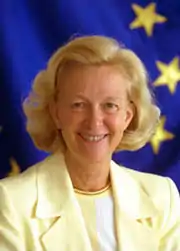 Nicole Fontaine, présidente du Parlement européen, du 20 juillet 1999 au 15 janvier 2002.