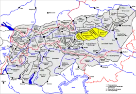 Carte de localisation des Niedere Tauern selon l'AVE.
