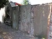 Monuments funérairesde l'ancien cimetière.