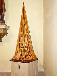 Maquette de la charpente.