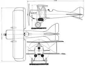 vue en plan de l’avion