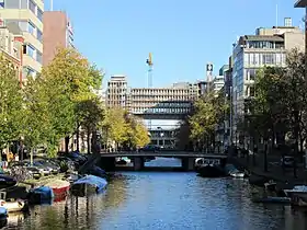 Vue du Nieuwe Achtergracht et de Roeterseiland en arrière-plan.