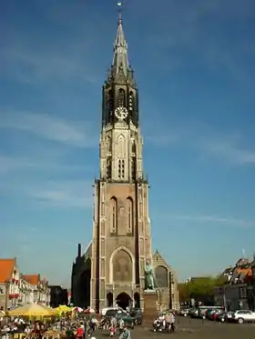 Nouvelle église de Delft, construite en 1381 sous Albert I de Bavière-Straubing-Hainaut