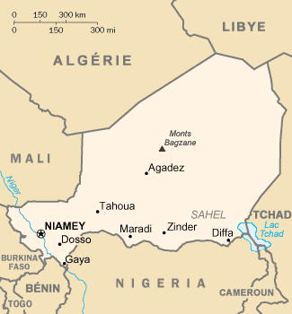 carte : Géographie du Niger