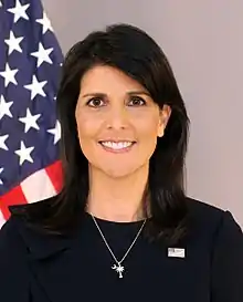 Nikki Haley, gouverneure de Caroline du Sud de 2011 à 2017.