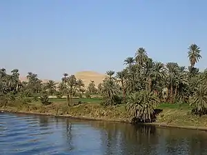 Photo d'un paysage égyptien