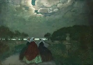 Trois Femmes dans le parc (vers 1910), localisation inconnue.