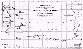 Carte représentant les îles Nimrod et d'autres îles fantômes, selon des travaux datant de 1909.