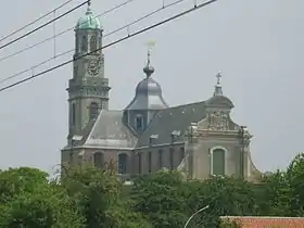 L'église de l'ancienne abbaye de Ninove en 2008, située à Ninove dans la province de Flandre-Orientale.