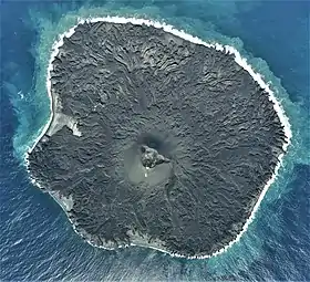 Image satellite de l'île le 1er décembre 2018