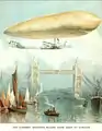 Vol de Paris à Londres dans un album illustré pour enfants de Ernest Nister.