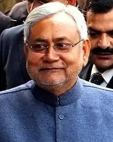 Nitish Kumar, ministre en chef du Bihar, président du Janata Dal (Uni).