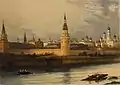 Vue du Kremlin de Moscou (gravure de Johann Hürlimann)